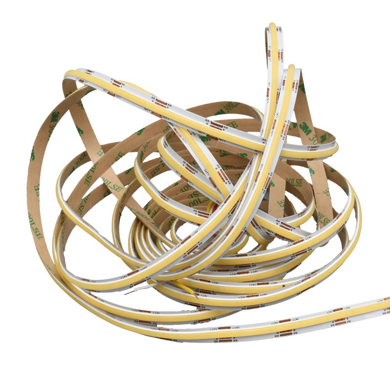 Banda LED Digital COB 576D/m, Lumina 3 în 1 Alb 2700K-4500K-6500K, 24V, 10W/m, RA 90, Protecție IP20, Rola/5m