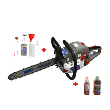 Drujbă Profesională 5200 cu Motor de 55CC și Putere de 2.9CP – Unelte pentru Tăierea Lemnului și Întreținerea Grădinii
