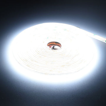 Banda LED COB 560D/m, Lumina 2 în 1 Alb 2700K-6500K, 24V, 10W/m, RA 90, Protecție IP20, Rola 5m