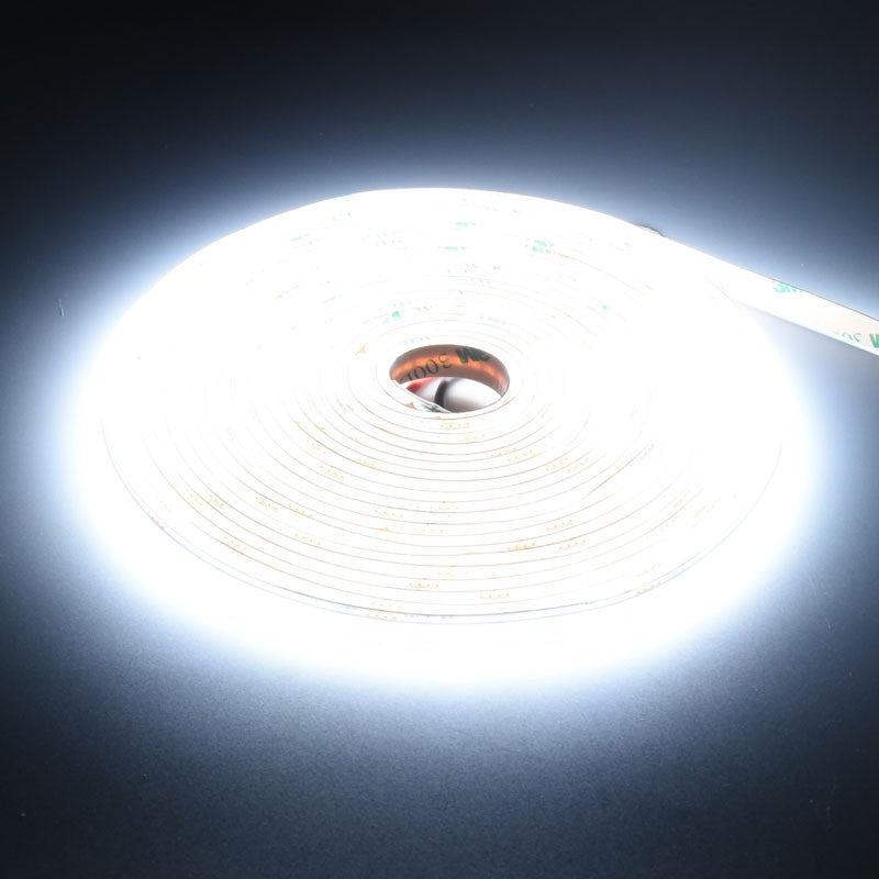 Banda LED COB 560D/m, Lumina 2 în 1 Alb 2700K-6500K, 24V, 10W/m, RA 90, Protecție IP20, Rola 5m
