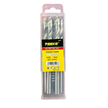 Set Burghie Metalice 10mm - 5 Bucăți pentru Găurire Preciză în Metal, Lemn și Materiale Compozite