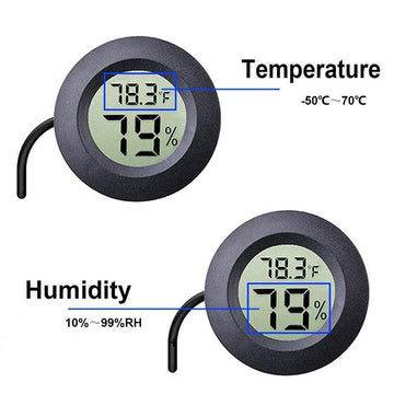 Termometru Higrometru Digital HT-3, Incastabil, Sondă, Afisaj LCD