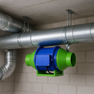 Ventilator Booster Bidirecțional 4'' (100mm), 30W, 390m3/h, Telecomandă