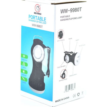 Flashlight with Accumulator, Solar Charging + 220V