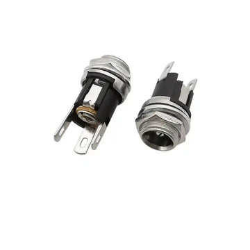 Mufă de Alimentare DC 2,1mm Mamă din Plastic pentru Montaj – Conector Durabil pentru Proiecte Electronice