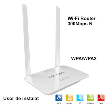 Безжичен N 300Mbps Pix-Link LV-WR07 рутер