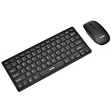 Set Tastatură și Mouse Wireless WB-8068 – Accesorii Ergonomice pentru Birou, Conectivitate Stabilă și Design Modern