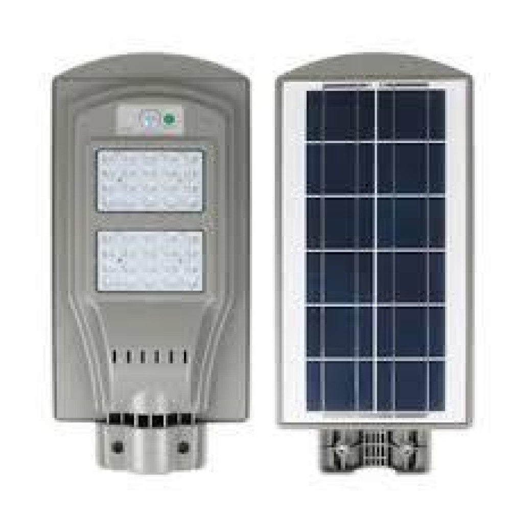 Улична лампа с вграден соларен панел и дистанционно управление - 60W/6400k