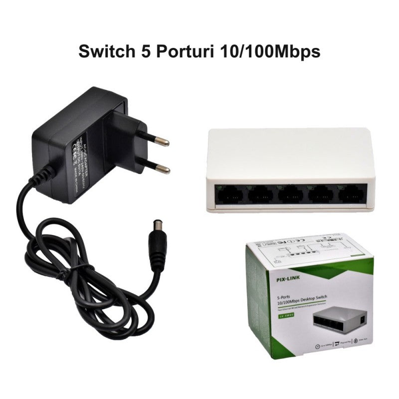Превключвател 5 порта 10/100Mbps Pix-Link / LV-SV05