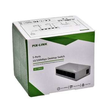 Превключвател 5 порта 10/100Mbps Pix-Link / LV-SV05