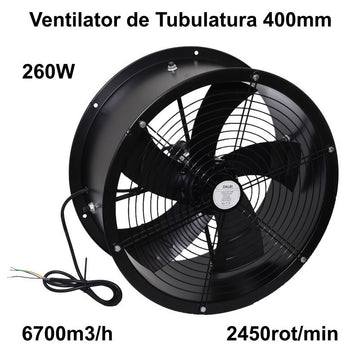 Ventilator Axial de Tubulatură 400mm 260W YWF-400 – Soluție Eficientă pentru Ventilație în Spații Comerciale și Industriale