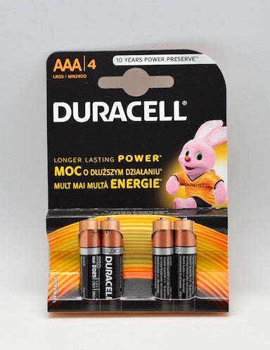 Bateri Alkalina Duracell R3 AAA , 4buc/set