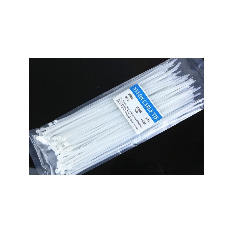 Colier de plastic, brida alba 4,8x200mm 100b/set - Frize