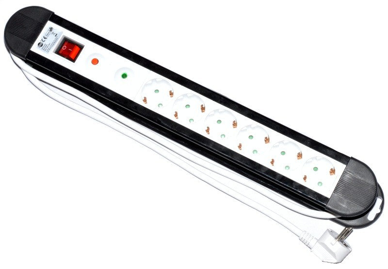 Prelungitor cu Protectie la Supratensiune 6 cai-5m - Frize
