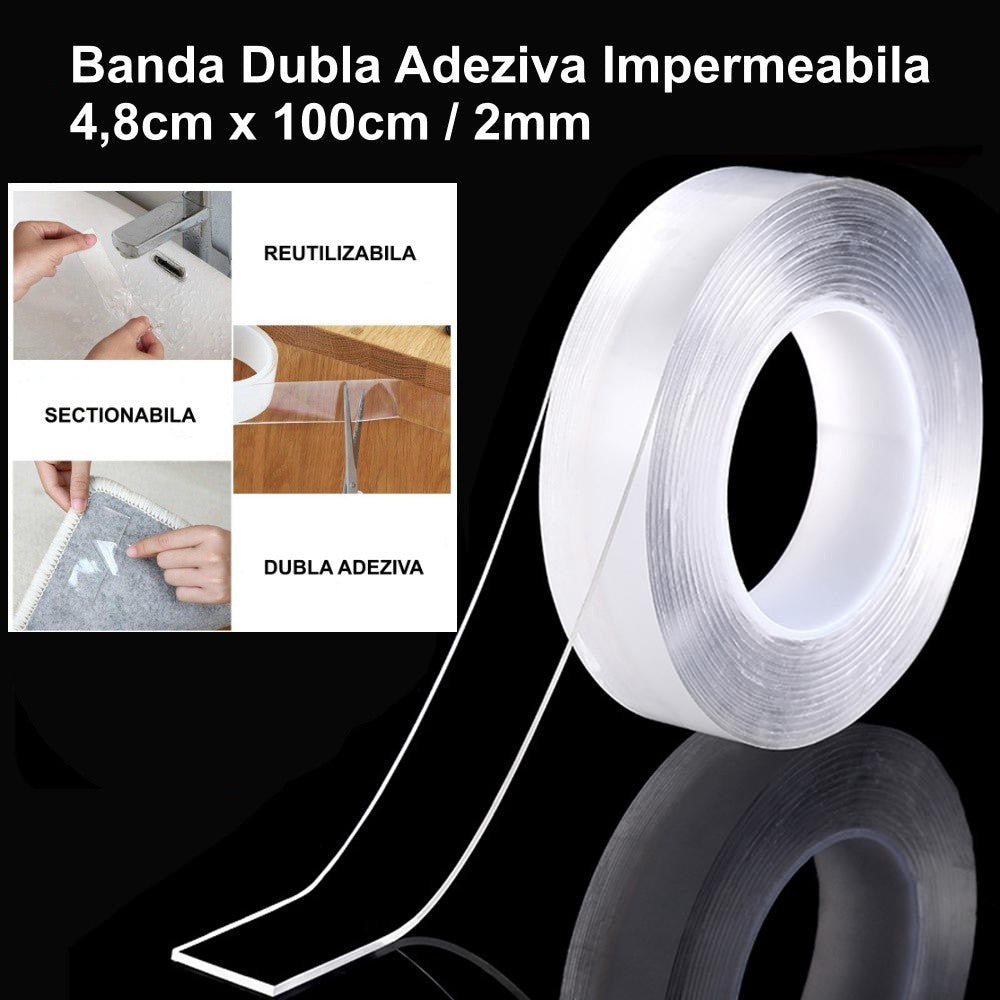 Banda Dublu Adeziva Impermeabila Lata - Frize