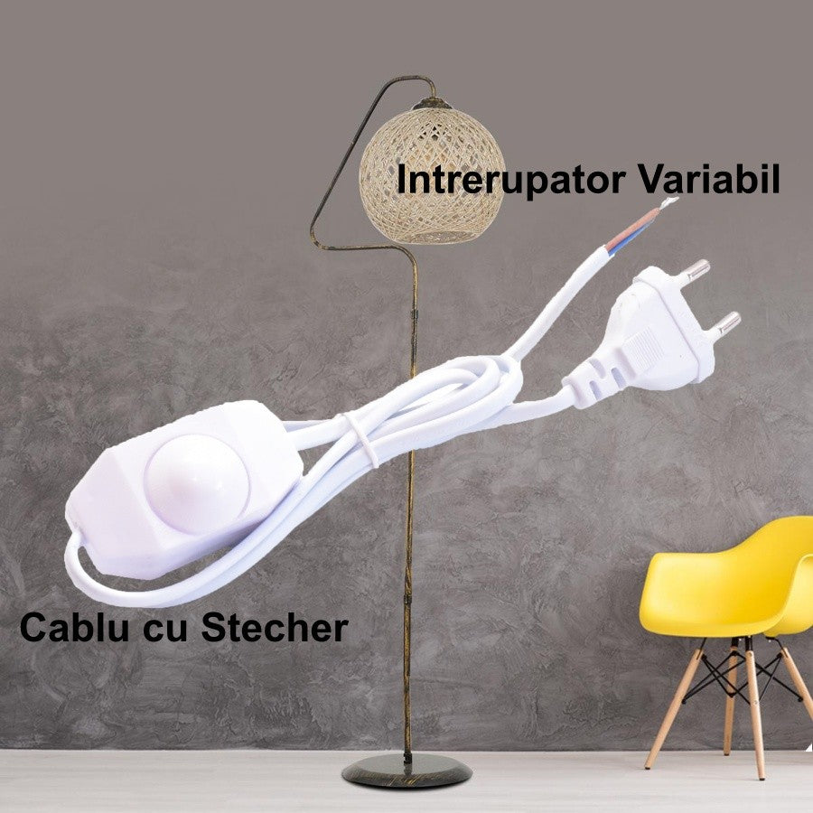 Cablu Alb cu Stecher si Variator 1,5m*2*0,5m2 - Frize