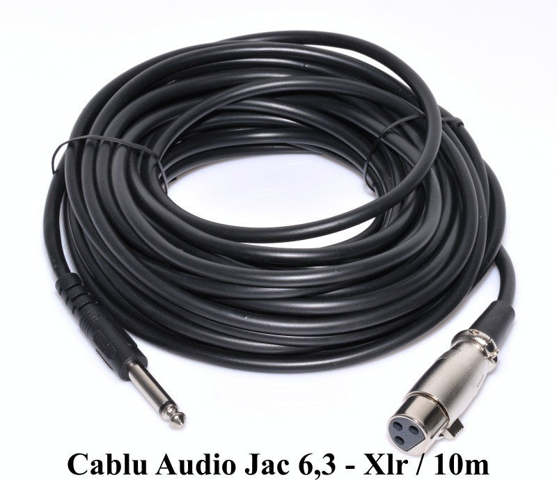 Cablu Audio Jack 6,3mm Tata-XLR Mama/10m - Frize