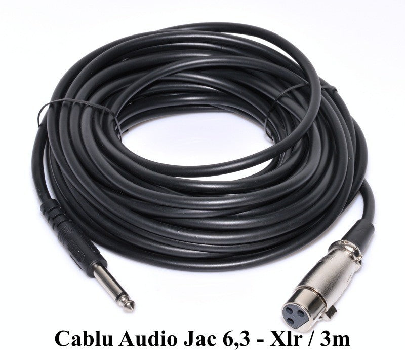 Cablu Audio Jack 6,3mm Tata-XLR Mama/3m - Frize