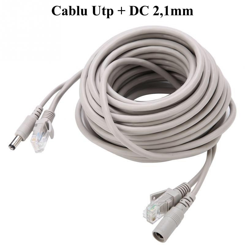 Cablu Camere UTP + Alimentare DC 2,1mm/10m - Frize