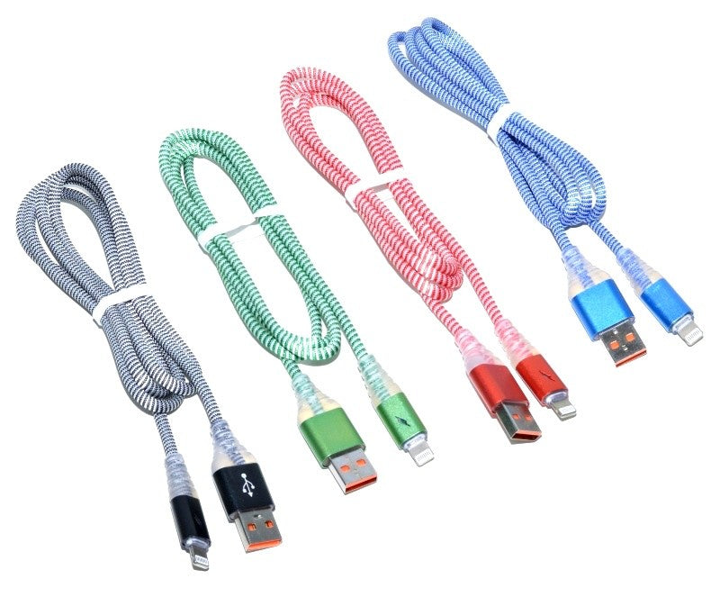 Cablu Panzat USB tata la Mufa Iphone (Lighting) cu Led D8-32I - Frize
