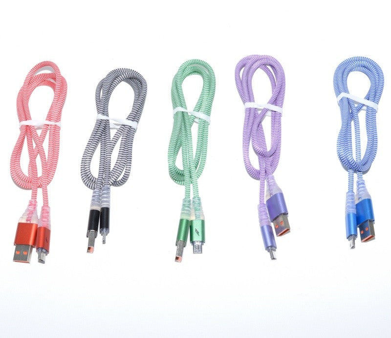 Cablu Panzat USB tata - Micro Usb cu Led D8-32M - Frize
