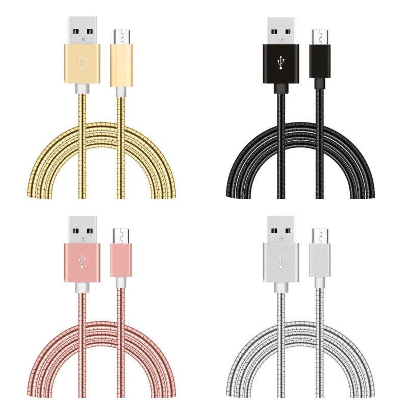 Cablu USB - Micro  Metalic, Lungime 100 cm/D8-55 - Frize