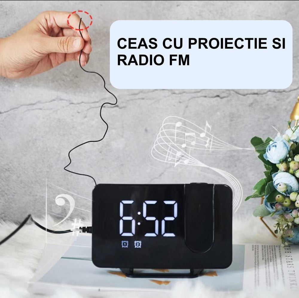 Ceas GH-0716 cu Proiectie si Radio FM - Frize