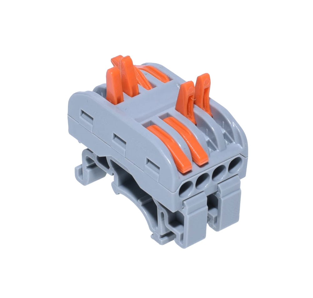 Conector de Șina 4 Poli Cap Dublu PCT-224 - Frize