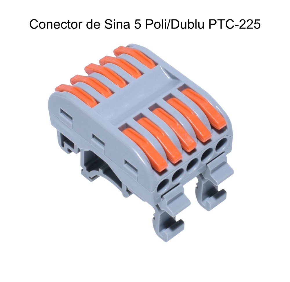 Conector de Șina 5 Poli Cap Dublu PCT-225 - Frize