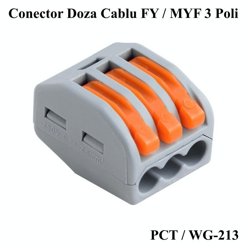 Conector Doza 3 Fire 4KV / 32A, PCT-213 - Frize
