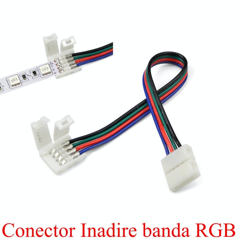 Conector Inadire Banda RGB cu 4 Fire - Frize