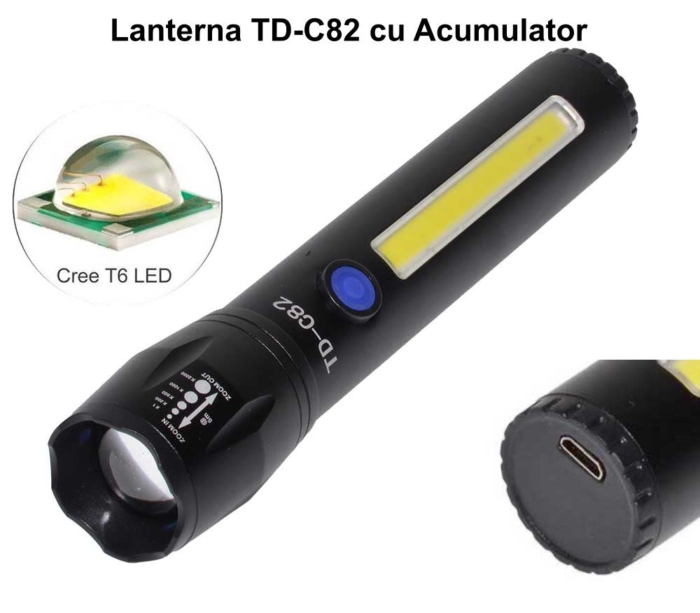 Lanterna TD-C82-5W cu Acumulator - Frize