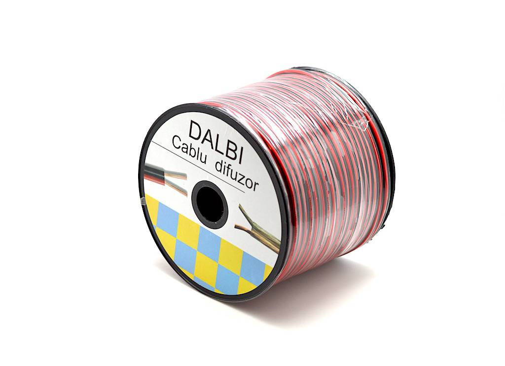 LSP-110/BR Cablu Difuzor Bifilar rosu-negru 2 x 0,35 100m/rol - Frize