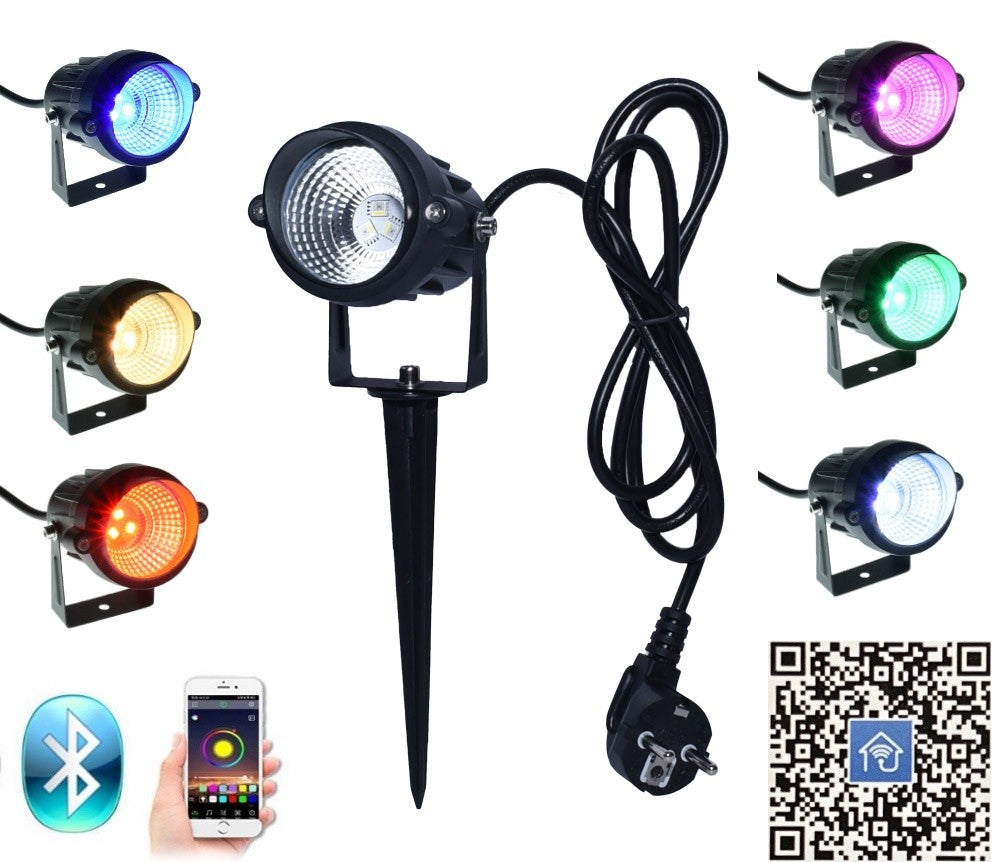 Proiector Exterior RGBCW Smart Elfin cu Bluetooth - Frize
