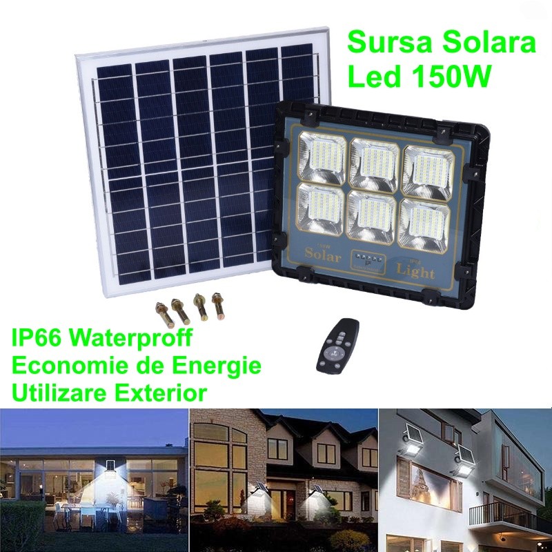 Proiector Led 150W cu Panou Solar - Frize