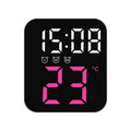 Digital Table Clock with Purple Led Light, 3 Alarms, Calendar, Temperature, Snooze Function, 2 Levels of Intensity, Night Mode