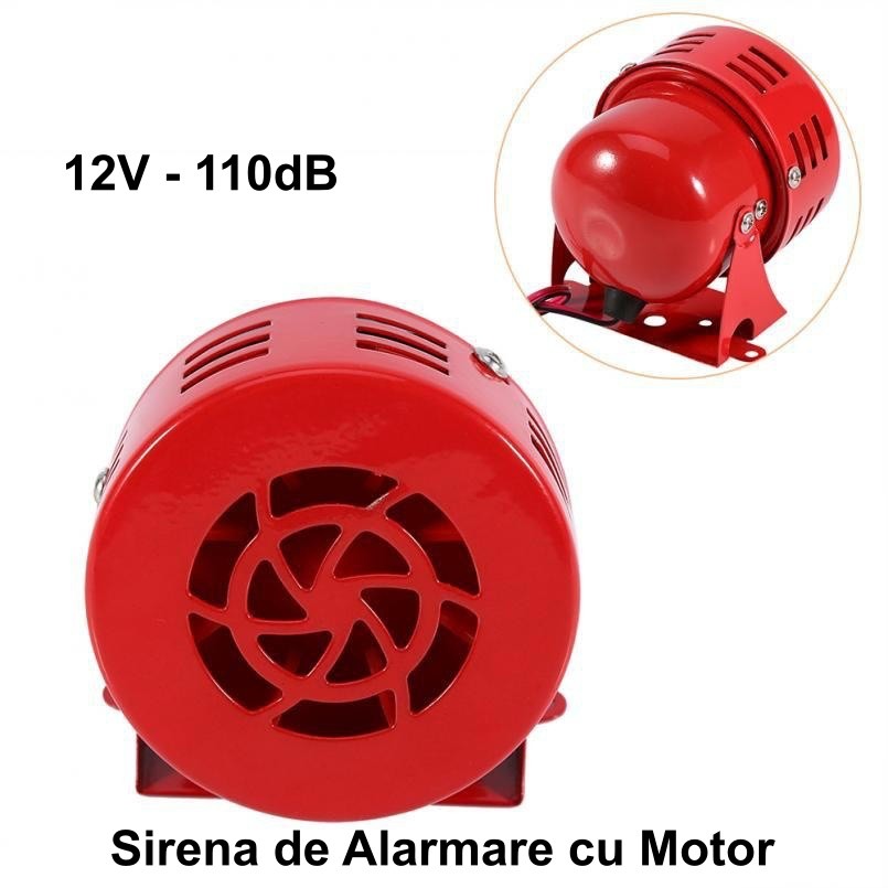 Sonerie Alarma cu Motor 12V / MS-190 - Frize